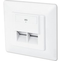 DIGITUS Unterputzdose Kat.6, Klasse E, 2 x RJ45, geschirmt – Bild 2