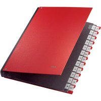 LEITZ Pultordner, A4, A-Z, 24 Fächer, Kunststoff, rot – Bild 2