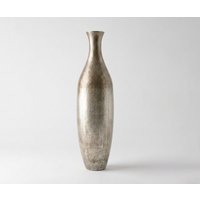 Vase Nuvia B23 x T23 x H86 cm Glas Platin Aurum Handgemacht