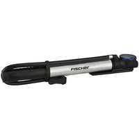 FISCHER Mini-Fahrrad-Standpumpe 2in1, für alle Ventile