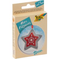 folia Mini Filz-Nähset, Filzinies, 13-teilig, Stern