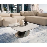 DELIFE Edge Couchtisch Keramik Edelstahl