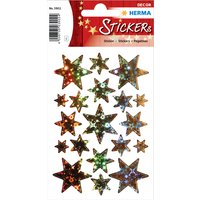 HERMA Weihnachts-Sticker DECOR, Sterne, gold, Holografie – Bild 2