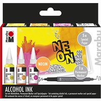 Marabu permanente Tinte Alcohol Ink, Set, NEON