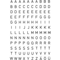 HERMA Buchstaben-Sticker A-Z, Folie schwarz, 5 mm hoch – Bild 2