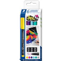 STAEDTLER Lumocolor Permanent-Marker 317M, 6er Kartonetui