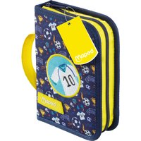 Maped Schüleretui Fußball, aus Polyester, dunkelblau / gelb