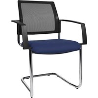 Topstar Besucherstuhl, BtoB 20 Netz, blau – Bild 2