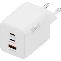 DIGITUS USB-Steckdosenadapter GaN Charger, 2x USB-C/1x USB-A