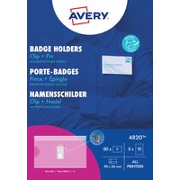 AVERY Namensschild mit Kombiklemme, 90 x 54 mm – Bild 2