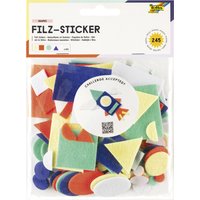 folia Bastelfilz-Stanzteile, FORMEN, 254 Teile