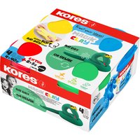 Kores Spielknete, Magic Clay, farbig sortiert