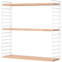 metaltex Bücherregal Tomado Buche/Weiß 70x21x68 cm