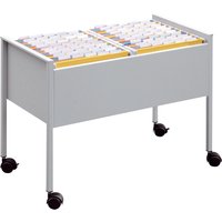 DURABLE Hängemappen-Wagen, Economy 100 DUO, silber metallic – Bild 2