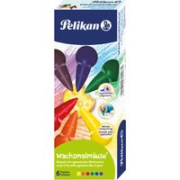 Pelikan Wachsmalmäuse, farbig sortiert, 6er Geschenk-Set – Bild 2