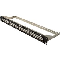 DIGITUS 19, Modular Patch Panel Kat.6A, 48 Port, schwarz