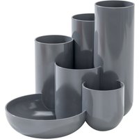 HAN Multiköcher CAMPUS, 6 Fächer, Polystyrol, dunkelgrau – Bild 2