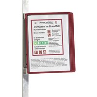 DURABLE Sichttafelsystem VARIO MAGNET WALL 5, Set, rot – Bild 2