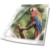DURABLE Prospekthülle PREMIUM, DIN A4, PP, Rand weiß