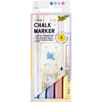folia Kreidemarker PASTEL, 5er Set