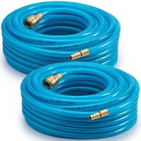 monzana Druckluftschlauch 2er-Set 15m Schnellkupplung/Stecker