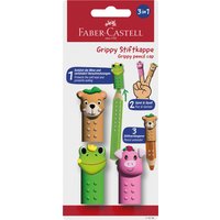 FABER-CASTELL Stiftkappen Grippy, 3er Set Friends – Bild 2