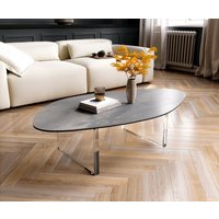 DELIFE Edge Couchtisch Keramik Grau