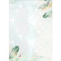 sigel Weihnachts-Motiv-Papier, Christmas Forest Watercolor