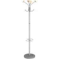 ALBA Garderobeständer, VIENA, (H)1.770 mm, silbergrau