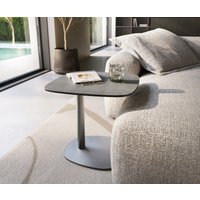 DELIFE Edge Beistelltisch Keramik Edelstahl