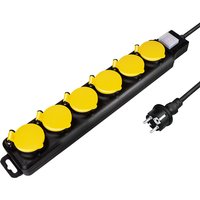 LogiLink Outdoor-Steckdosenleiste, 6-fach, schwarz, IP44 – Bild 2