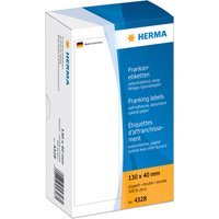 HERMA Frankier-Etiketten, 163 x 45 mm, doppelt, weiß