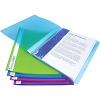 RAPESCO Sichtbuch, DIN A4, PP, 20 Hüllen, farbig sortiert