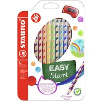 STABILO Dreikant-Buntstifte EASYcolors R, 12er Kartonetui