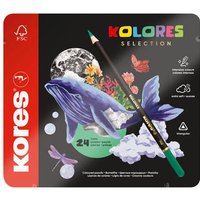 Kores Dreikant-Buntstifte, KOLORES SELECTION, 24er Etui