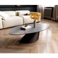 DELIFE Edge Couchtisch Keramik Grau