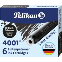 Pelikan Standard-Tintenpatronen 4001 TP/6, brillant-schwarz