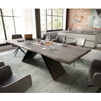DELIFE Edge Esstisch Akazie Schwarz – Bild 2