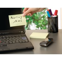 tesa Office Notes Haftnotizen, 75 x 75 mm, gelb – Bild 2