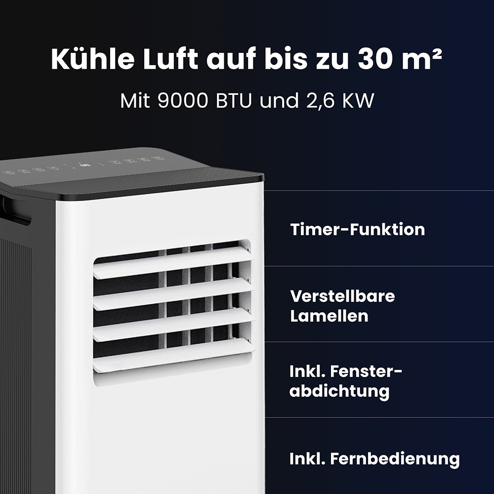 Mobile Klimaanlage KIMO - 9000 BTU – Bild 4