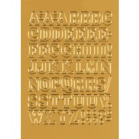 HERMA Buchstaben-Sticker A-Z, Folie gold, 12 mm hoch – Bild 2