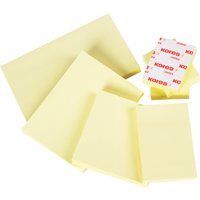 Kores Haftnotizen, notes, 50 x 75 mm, blanko, gelb