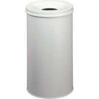 DURABLE Papierkorb SAFE, rund, 60 Liter, grau – Bild 2