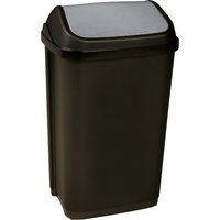 keeeper Abfalleimer, swantje, 50 Liter, graphite / silber – Bild 2
