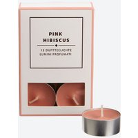 Teelicht mit Duft Pink Hibiskus, 12er-Pack