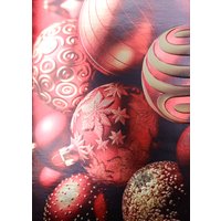 CACTUS Weihnachtskarte, Rote Weihnachtskugeln – Bild 2