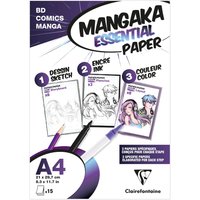 Clairefontaine Manga Papier, DIN A4, weiß, 15 Blatt – Bild 2