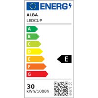 ALBA LED-Stehleuchte, LEDCUP, weiß