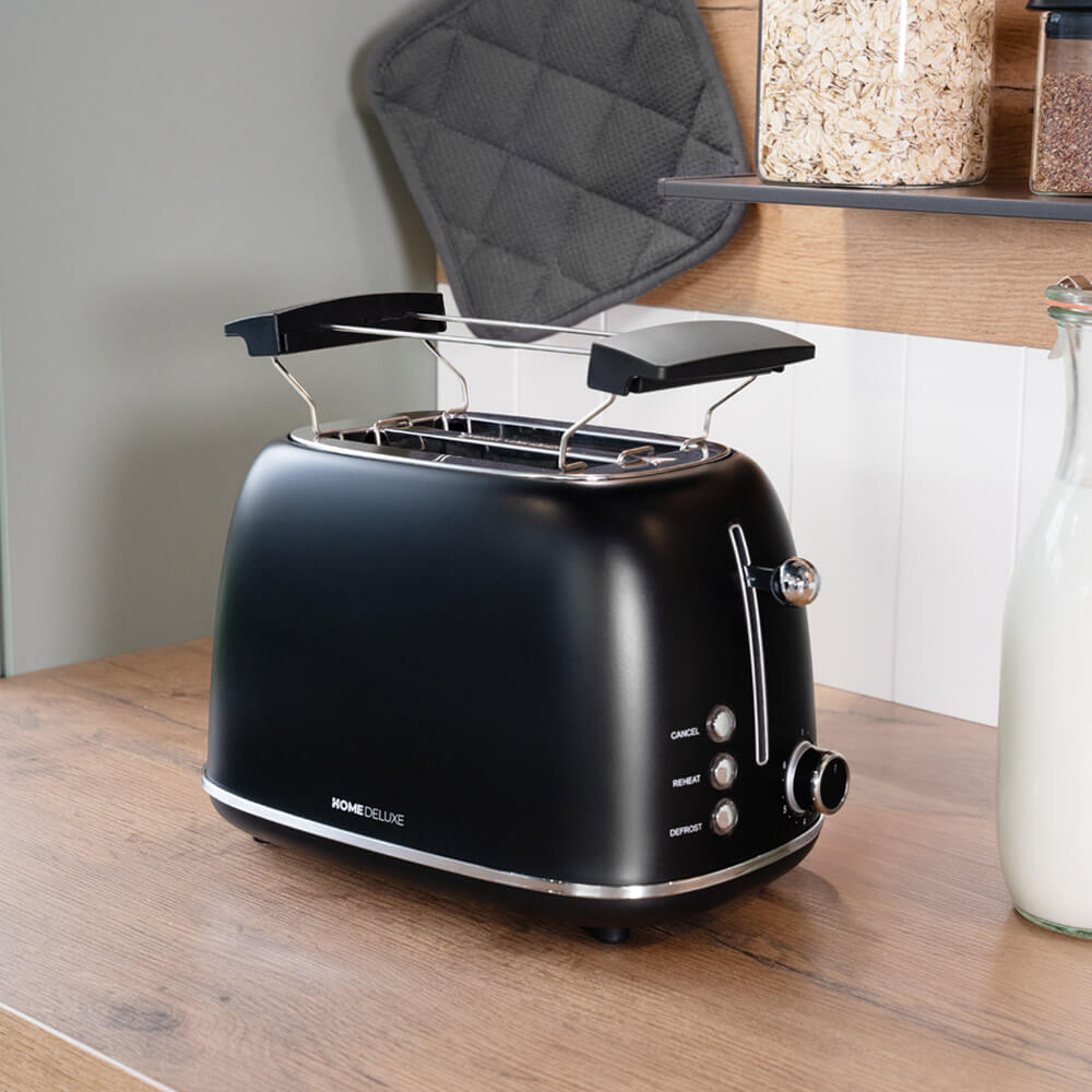 Home Deluxe 4058166279668 Toaster Matt Schwarz – Bild 3