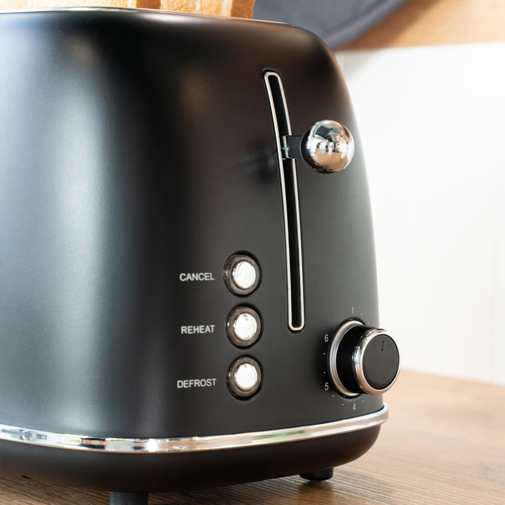 Home Deluxe 4058166279668 Toaster Matt Schwarz – Bild 4